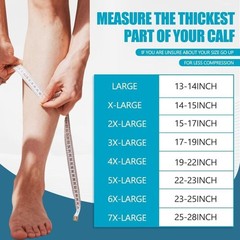 Soft Nylon Calf Compression Sleeves 6XL – Support for Sports & Everyday Life
