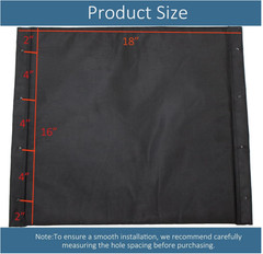 Wheelchair Replacement Seat Upholstery, 18 x 16 inches, Nylon, Universal Fit
