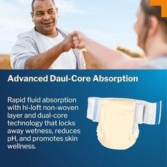 McKesson Stretch Briefs L/XL 48–66 in Max Absorbency, 56 Ct