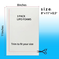 3 Pack Lipo Foam Ab Board Post Surgery Compression Garment Recovery Pads