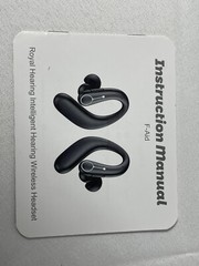Royal Hearing F-Aid Black Wireless Rechargeable Bluetooth Hearing Aid