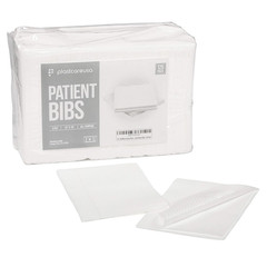 PlastCare USA Disposable Dental Bibs 13″x18″ (125 Pack) – 3 Ply Waterproof Tatto