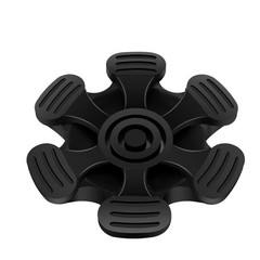 Cane Tip 3/4 inch 6 Support Feet Self Standing Tip, inch, Black