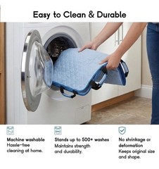 CoolShields Positioning Bed Pad with 8 Reinforced Handles 34″ x 52″ Washable NWT