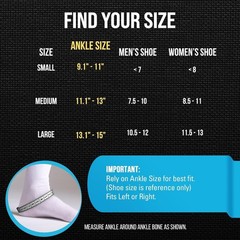 Ankle Brace for Women & Men – Lace Up Adjustable Support with Side Stabilizer…