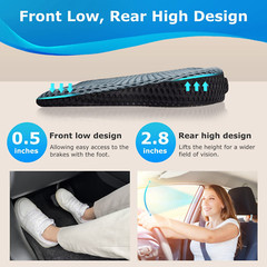 Wedge Seat Cushion for Car Seat Driver/Passenger- Wedge Car Seat Cushions for Dr