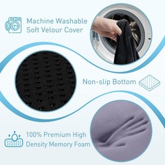 BlissTrends Extra Thick Seat Cushion for Office Chair & Car Seat, Black