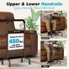 Lightweight Mobility Aid for Seniors – Non-Slip Chair Riser Supports 450lbs