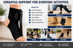 1 pc Plantar Fasciitis Night Splint Sock Gentle Foot Support for Pain Relief