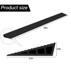 40 Inch 4/5″ Rise Threshold Ramp for Doorways Wood Tile Floor Transition Strip