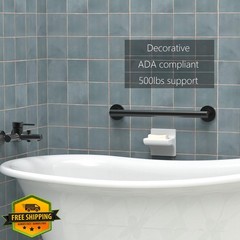 AquaChase Matte Black Grab Bar 18 Inch