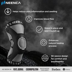 NEENCA Professional Knee Brace – Black, XXX-Large (HX051)
