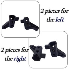 Rollator Backrest Brackets 19mm Installation Diameter – Universal Replacement