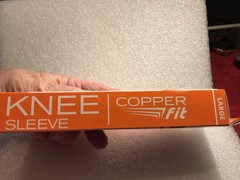 Lot of 2 -Copper Fit The Original Compression Sleeves 1 Knee Sleeve (L) UNISEX