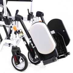 3-in-1 Wheelchair for Adults, Reclining / Transport Wheelchair, Tilts up to 180°