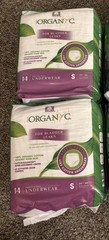 Organyc Protective Underwear Size S Max Absorbency Organic Cotton 28 Ct