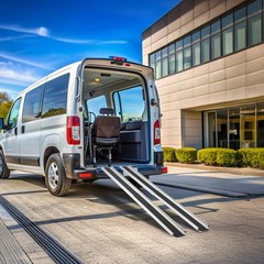 Titan 4′-7′ Telescoping Aluminum Wheelchair Ramp w/600 lb. Capacity (Open Box)