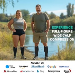 OEKO-TEX Certified Plus Size Compression Sleeves 2XL-6XL – Stylish & Effective