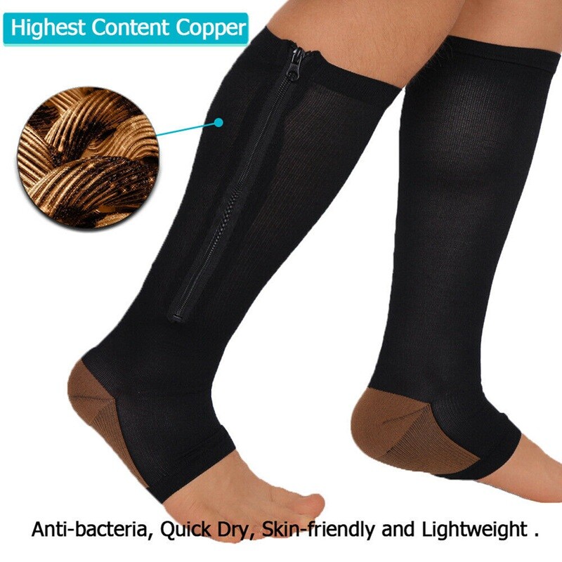 1/3Pairs Open Toe Toeless Compression Socks(15-20Mmhg) for Men and Women Support