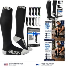SB SOX Compression Socks for Men & Women (20-30mmHg) – Best Compression Socks…