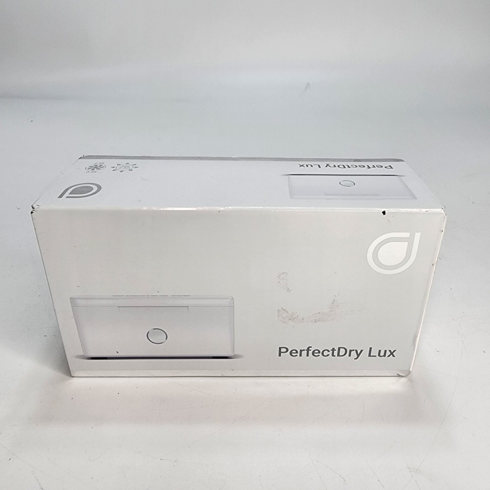 PerfectDry Lux Hearing Aid Dehumidifier UV-C Dryer Box with Power Adapter Manual