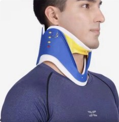 Adjustable Plastic Neck Brace Blue White Yellow Stabilization Support Adult NEW