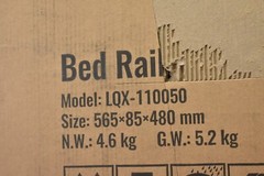 Vevor Bed Assist Rail 180° Foldable 450lbs Loading Bed Side Rail 4 Level Handle
