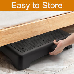 Mobility One Step Stool for Elderly/Adult, 3.5 Inch Plastic Platform Step Stool