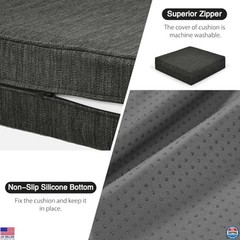 baibu Extra Large 20x20x5 Inch Dual-Layer Gel Memory Foam Recliner Cushion –