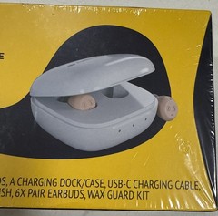 SEALED Audien Atom One OTC Hearing Aids Wireless – Rechargeable – Beige