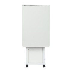 Movable Bedside Table Overbed Table w/ Wheels Adjustable Over Bed Desk 70-88cm