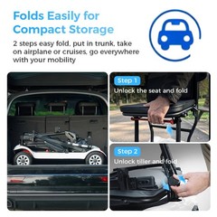39Lb Ultra-Lightweight 4-Wheel Mobility Scooter – Portable & Foldable Scooter