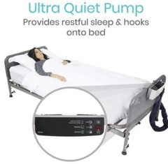 8″ ALTERNATING PRESSURE MATTRESS, PRESSURE PUMP, TWIN XL, WATERPROOF COVER VIVE