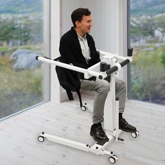 Electric Hydraulic Lift Patient Transfer Chair, Transfer Wheelchair Patient Lift