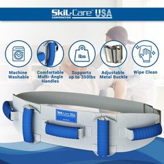Skil-Care Multi-Grip Gait Belt with Handles for Seniors up to 350lbs, Transfe…