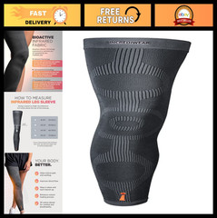 Full Length Leg Sleeve for Pain Relief & Muscle Recovery – Reduces Swelling, Pro
