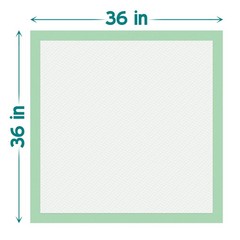 Teal Elite Chucks Pads Disposable Adult 36 x 36, 50 Count 36×36, Light Green