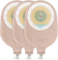 15PK Drainable Urostomy Pouches with Non-Woven Fabric & Odor Filter for Security
