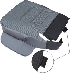 Driver Side Bottom Cloth Seat Cover Gray Replacement for Ram 2500 3500 2006