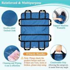 Almohadilla de posicionamiento para cama con asas reforzadas color Azul US NEW
