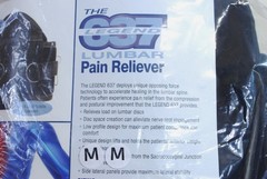 New Legend 637 Lumbar Pain Reliever Back Support Brace One Size M Black Lateral