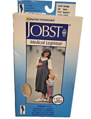 JOBST Compression Pantyhose Maternity 8-50 mmHg Silky Beige Size M