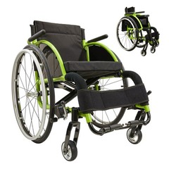 All Aluminum Foldable Lightweight Wheelchair, Adult Sport Wheelchair, 24″ Quick