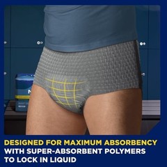 TENA Men Maximum Incontinence Underwear XXL 56 Count 55-66 in