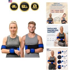 Shoulder Immobilizer Arm Sling Elastic Brace for Clavicle Collar Bone Disloca…