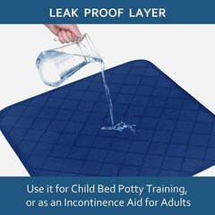 Waterproof Incontinence Chair Pads Reusable Absorbent Pee Pads 22″x21″ 4 Pack