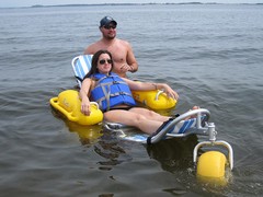 Waterwheels Floating Beach Pool Sand Balloon Wheelchair