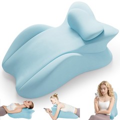 Memory Foam Wedge Pillow Multi-Position Bed Support Pillow for Sitting Up Prone
