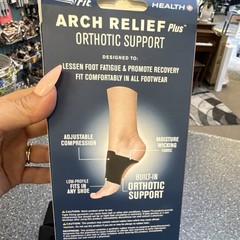Copper Fit Arch Relief Plus Arch Wrap Foot Support Compression Plantar Fasciitis