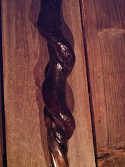 brass HAME handle walking stick cane vine spiraled shaft custom made in the USA